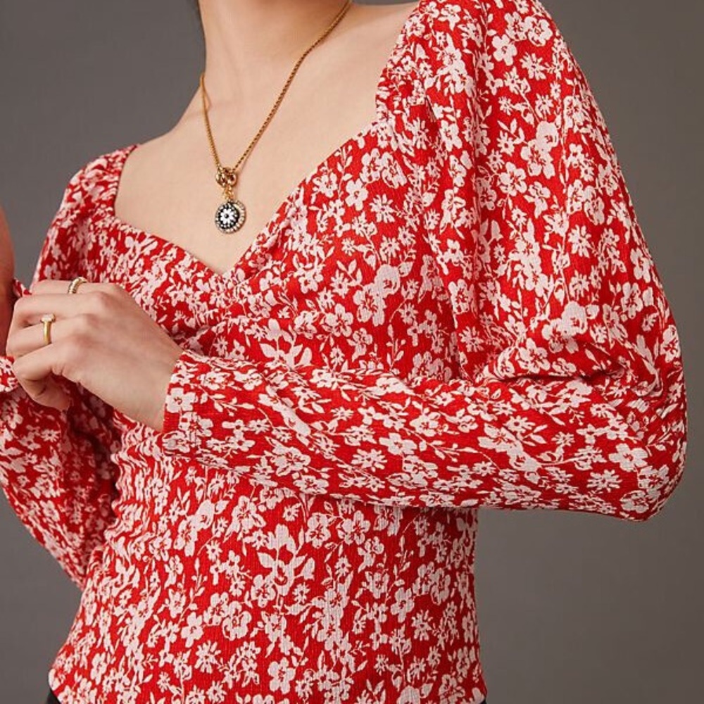 Anthropologie Floral Blouse